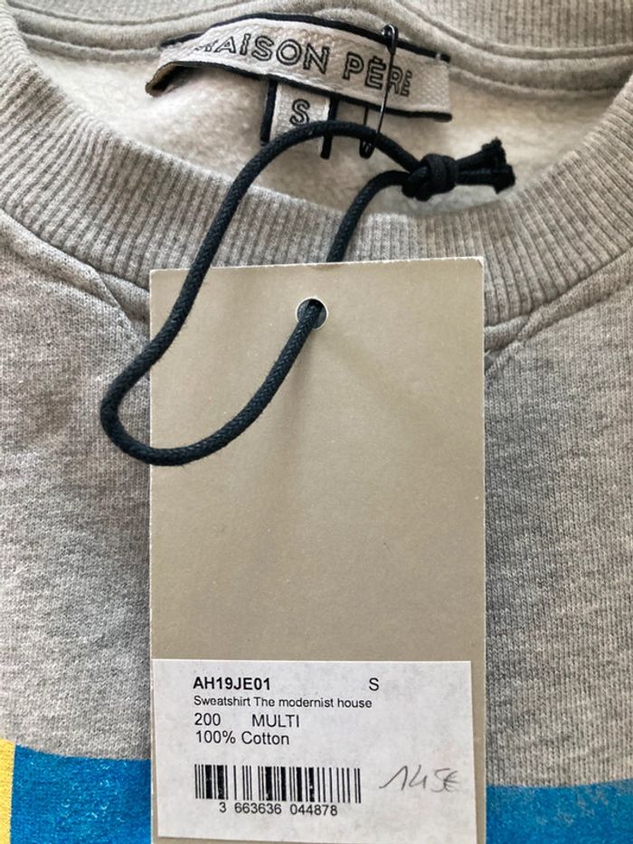 Sweat gris Maison Père - photo numéro 2