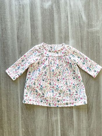 Robe body à fleurs Primark taille 3/6 mois