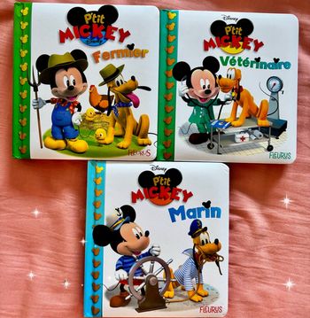 Lot 3 livres Mickey parfait état