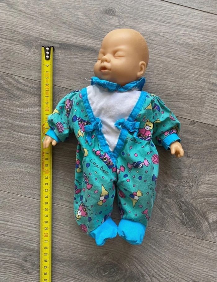 Bébé poupon poupée bleu vert - photo numéro 4
