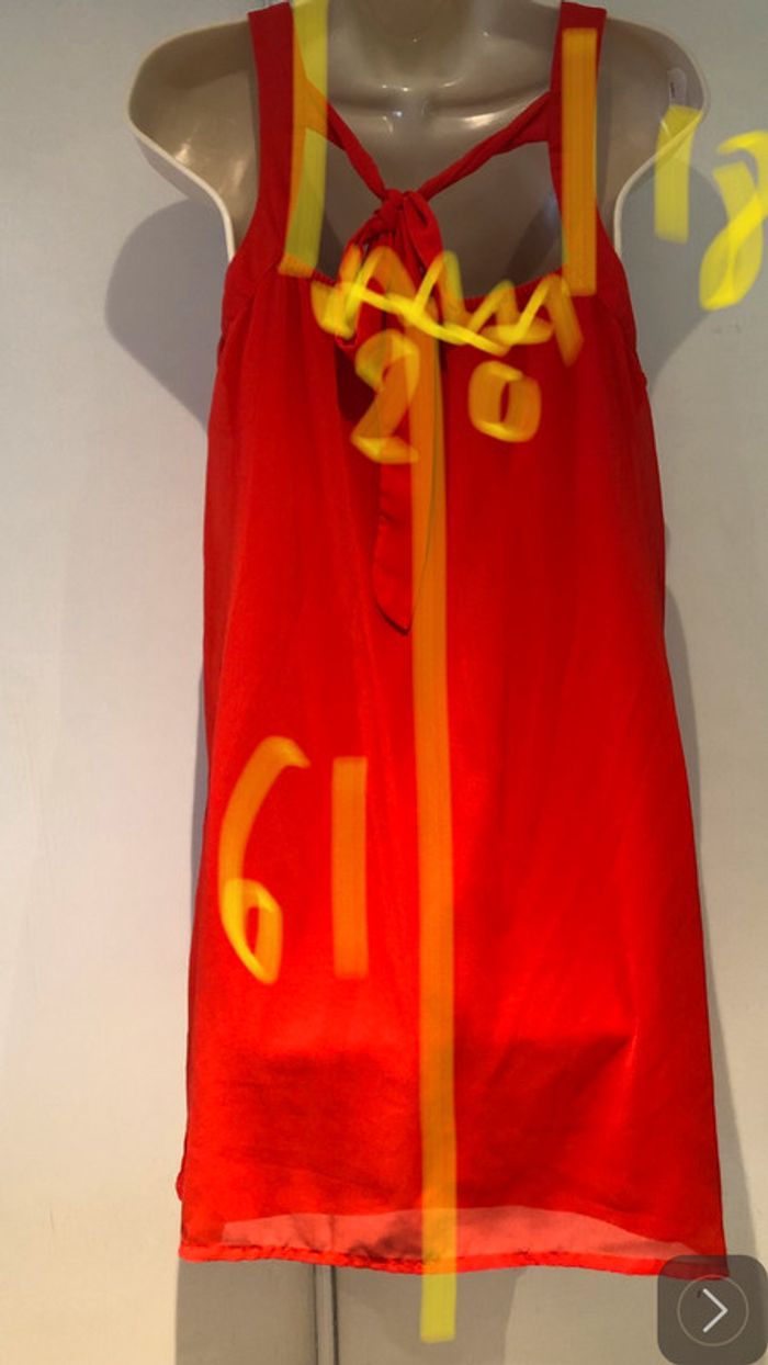 Robe rouge orange Mim taille 38 - photo numéro 4