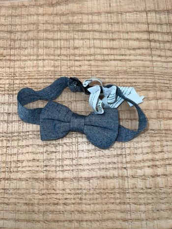 Noeud papillon enfanté garçon bleu tape à l’œil effet jean