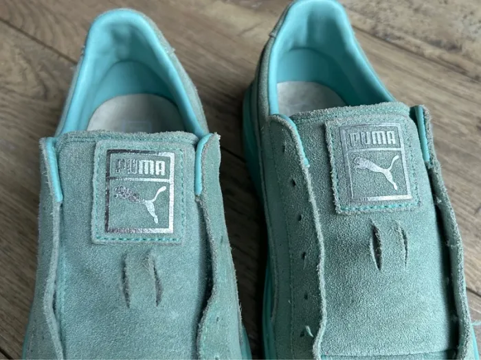Baskets turquoises Puma femme 38 Tbe - photo numéro 3