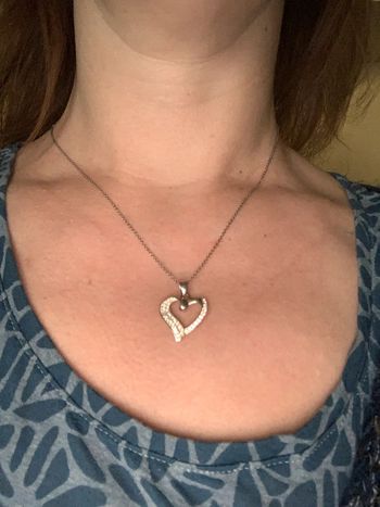 Chaîne et pendentif coeur en argent