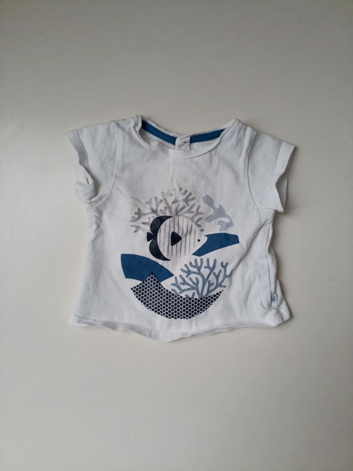Tee shirt manche courte obaibi 1 mois