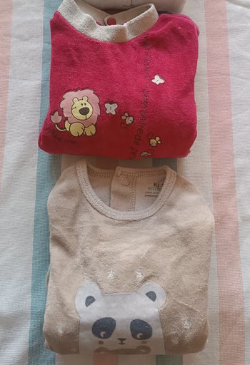Lot 2 pyjamas velours 6 mois