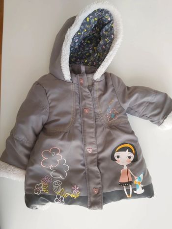 🦋 Manteau Gris Orchestra 12m