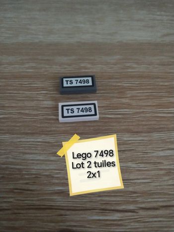 Lego 7498 lot 2 tuiles 2x1