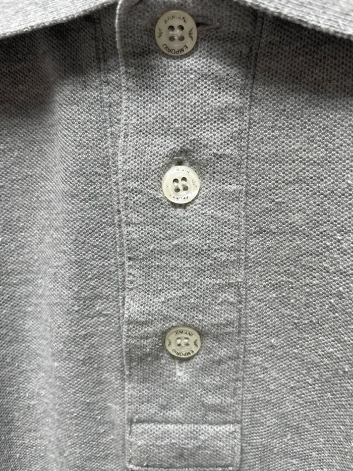 Giorgio Armani Le Collezioni vintage polo grey Mens S - photo numéro 3