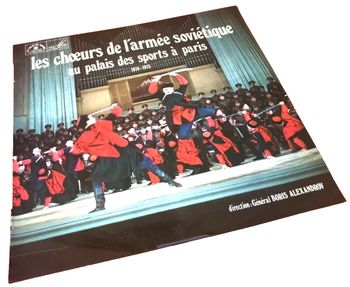 Vinyle 33 tours  Les Choeurs de l' armée Soviétique au Palais des Sports de Paris (1974)