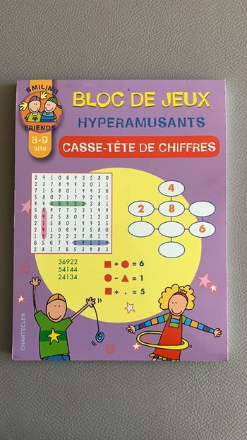 Bloc de jeux casse-têtede chiffres 8-9 ans
