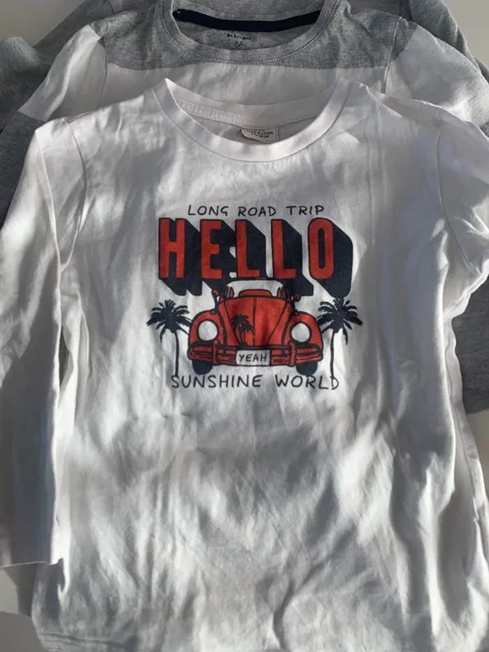 Lot 3 tee-shirts manches longues - photo numéro 2