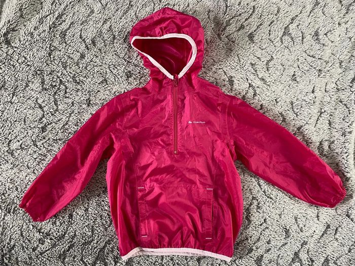 Kway rose Quechua - taille 3/4 ans