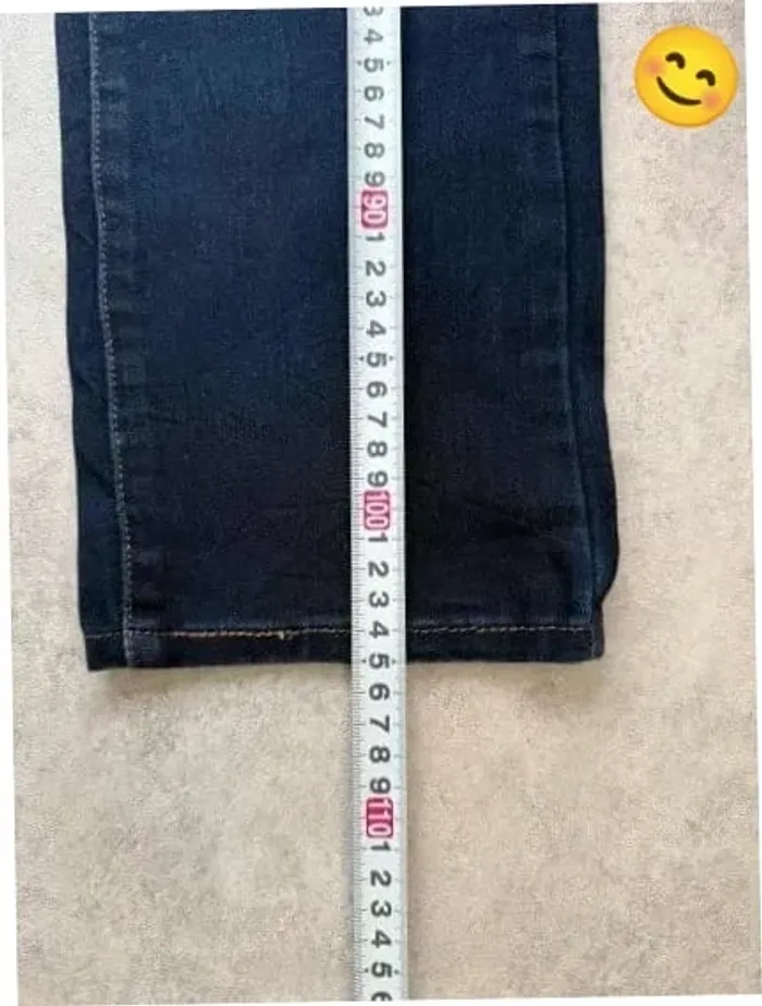 Jeans Levi's W31 FR40 L32 coupe droite bleu marine Femme Women pan521b - photo numéro 4