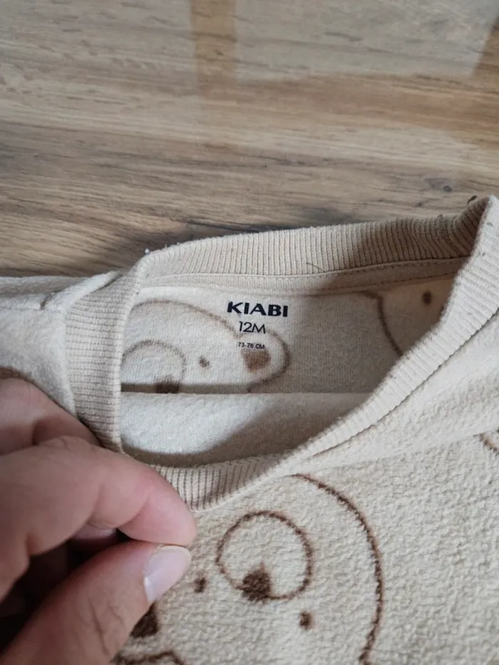 Ensemble polaire bébé garçon motif ourson 12 moi ms kiabi - photo numéro 3