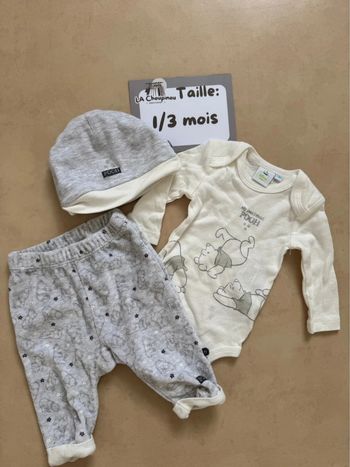 Ensemble Winnie l’ourson - taille 1/3 mois 🌼