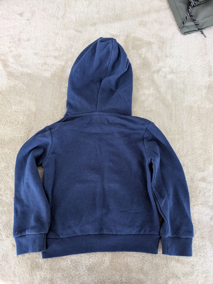 Sweat à Capuche Bleu Marine Thème Foot - photo numéro 2