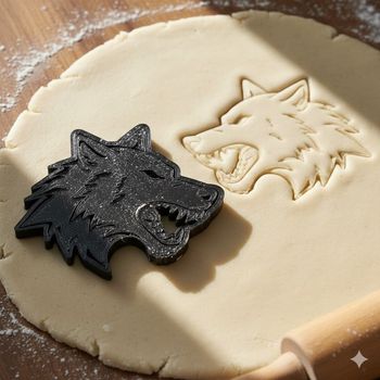 Emporte-pièce Loup pour biscuits et pâtisseries créatives - 8 cm