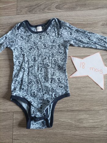 Body 18 mois Mickey bleu