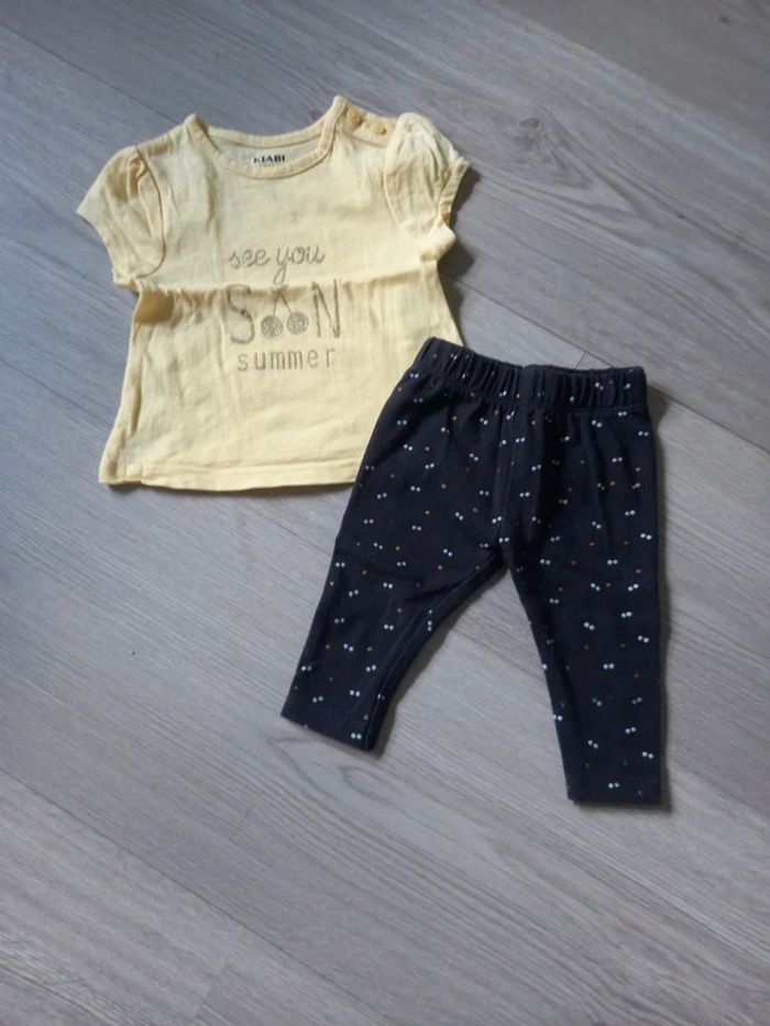 Ensemble t-shirt paillettes + legging