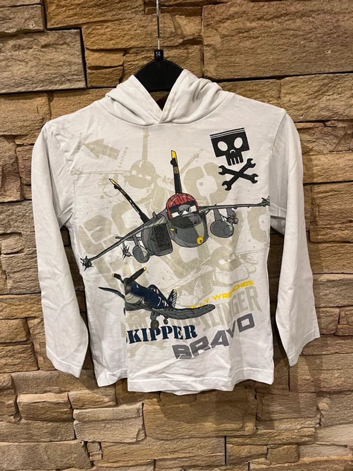 T-shirt manches longues à capuche 6 ans