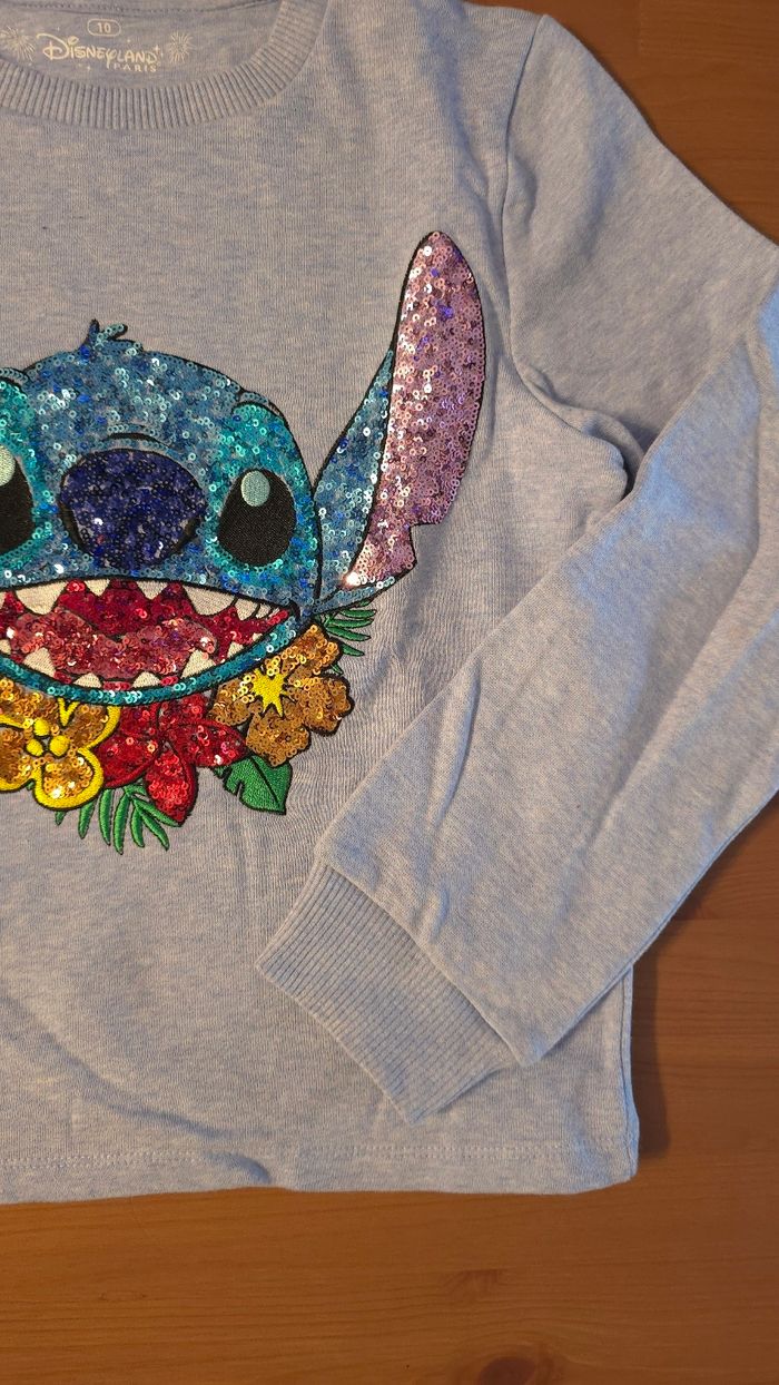 😍🤩🩷🩷🩷 sweat molleton disneyland paris 10.ans fille🩷🤩😍 - photo numéro 4