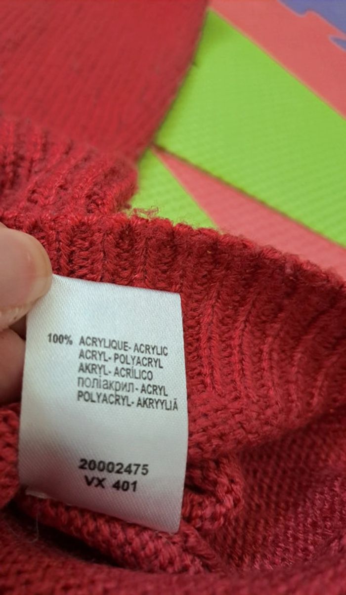 Pull rouge, la redoute, taille M/L (38/40) - photo numéro 4
