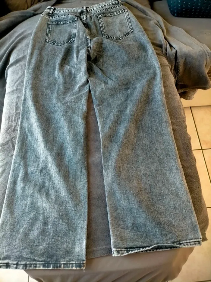 2 jeans larges femme L - photo numéro 8