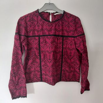 Zara - haut dentelle anglaise Taille M