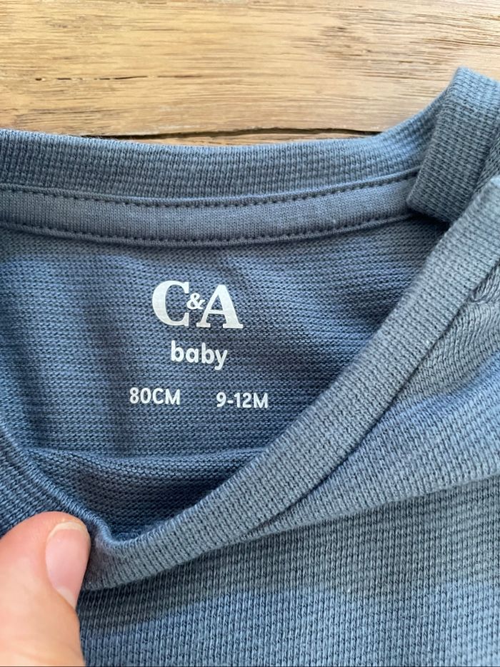 Ensemble bleu C&A 9-12mois - photo numéro 6