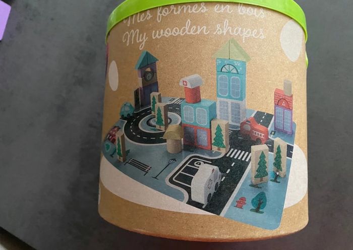 Boîte « mes formes en bois » One Two Fun Baby Auchan - photo numéro 4