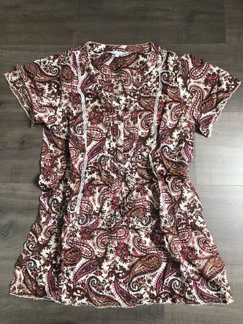 Tunique en coton Etam taille 36 imprimée cachemire