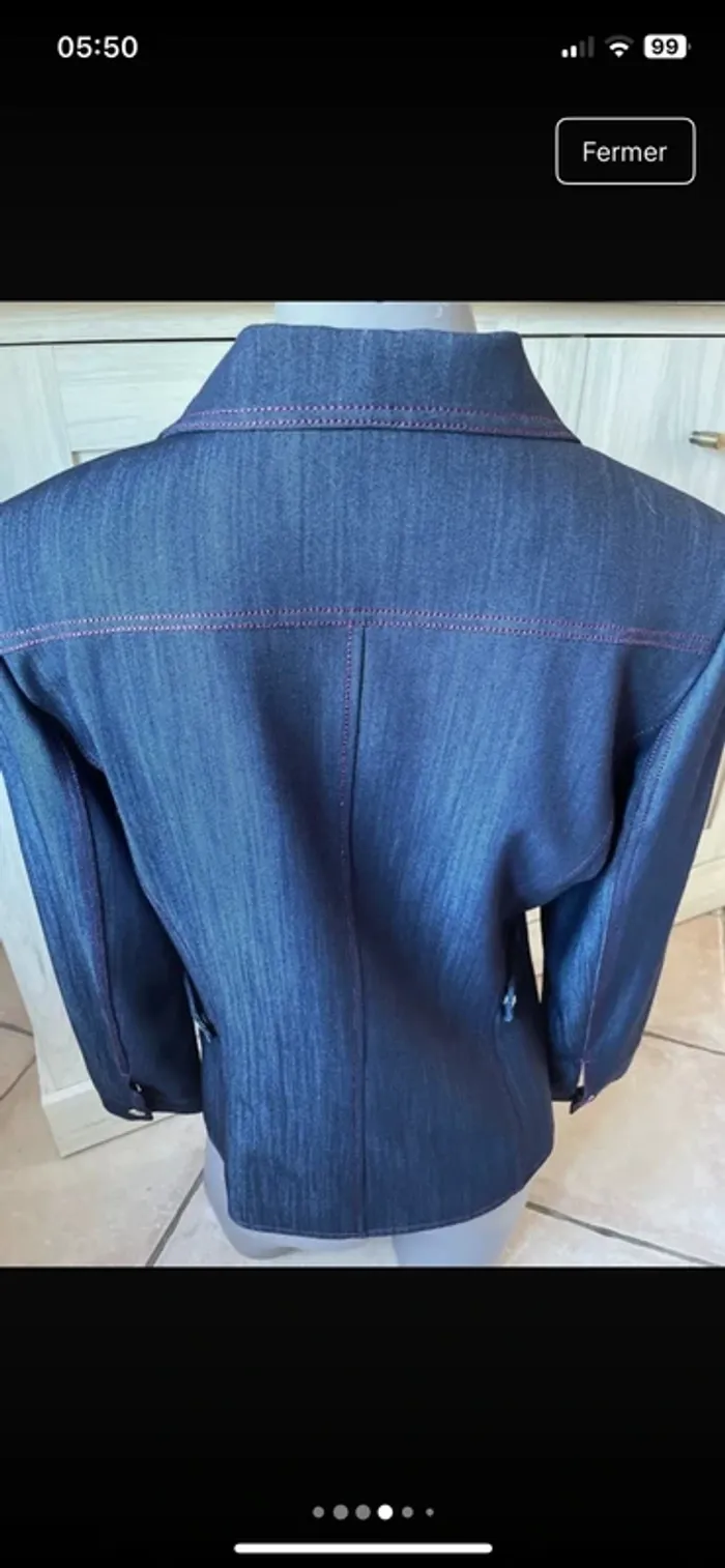 💎Petite pépite, magnifique blazer en 38 de la prestigieuse marque Un jour Ailleurs excellent état - photo numéro 4