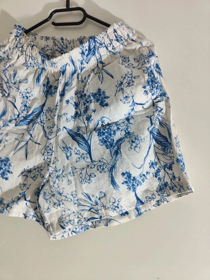 Esmara 36 Short Floral Bleu Ciel - photo numéro 10