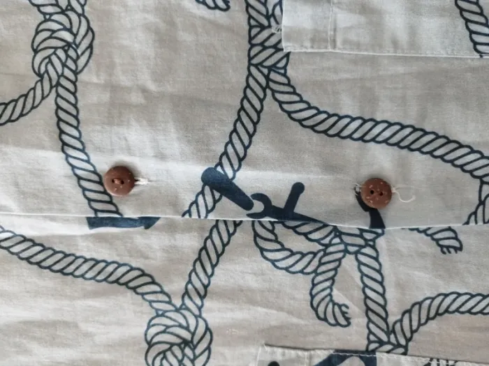 Chemise homme noeuds marins coton été - photo numéro 5