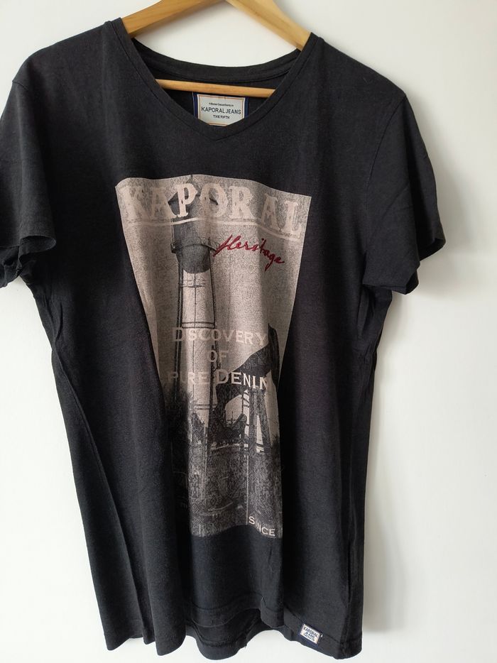 Tee-shirt homme Kaporal noir
