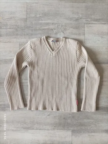 Pull vintage col V taille S