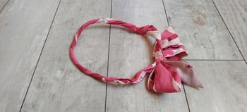 Bandeau rose et blanc