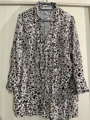 Chemise léopard  manche longue