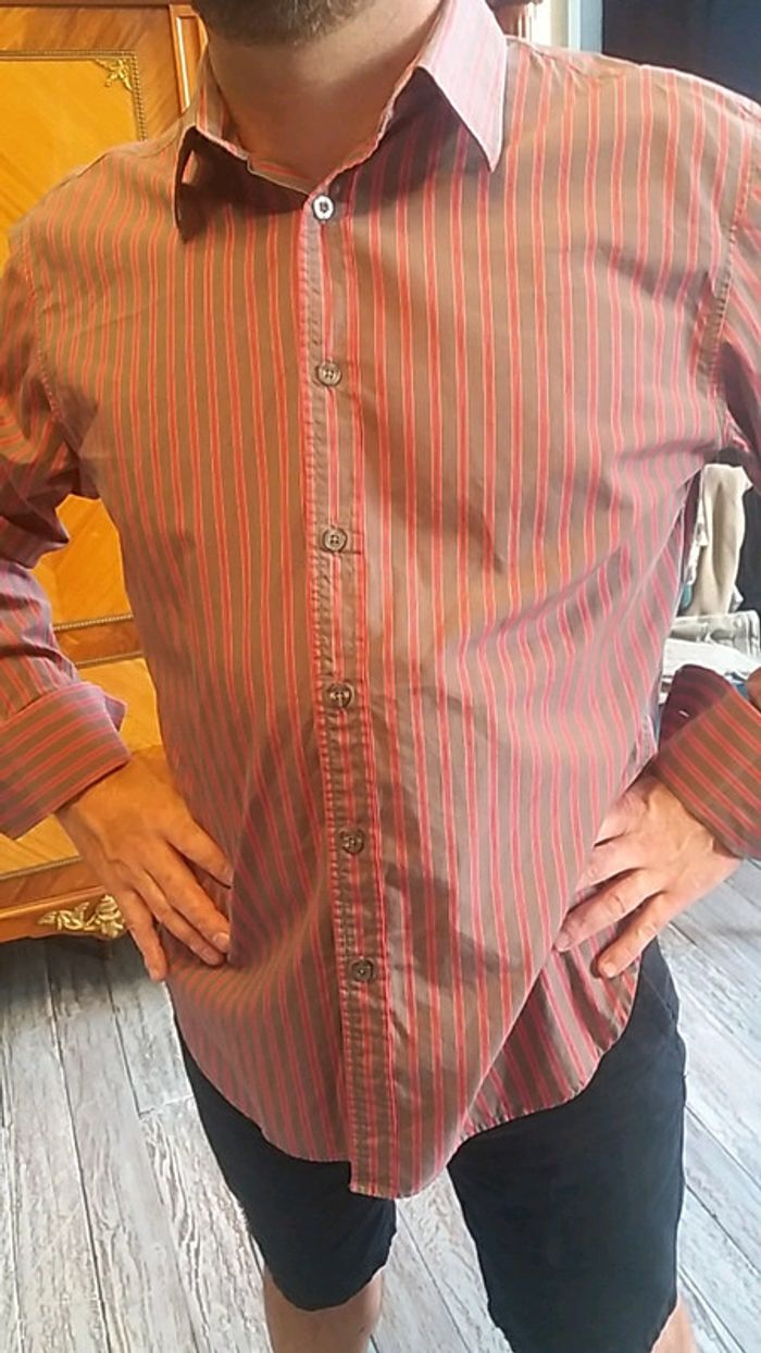Chemise Paul Smith bouton de manchette