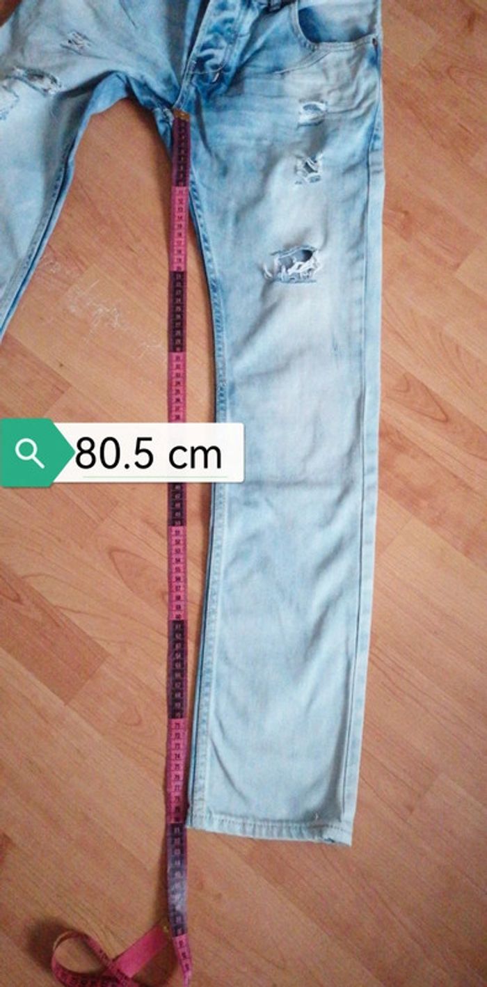 Jeans d.skins skinny délavé troué taille 28 - photo numéro 9
