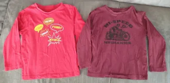 Lot 2 tee-shirts manches longues 5 ans
