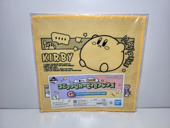Towel Serviette Kirby Stars Comic & Friends Ichiban Kuji G 25X25 Cm
