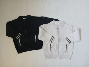 Deux gilets zippés