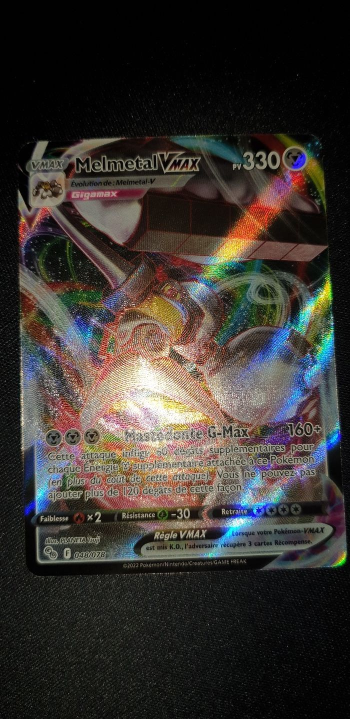 Carte pokémon Melmetal VMax 48/78 - photo numéro 2
