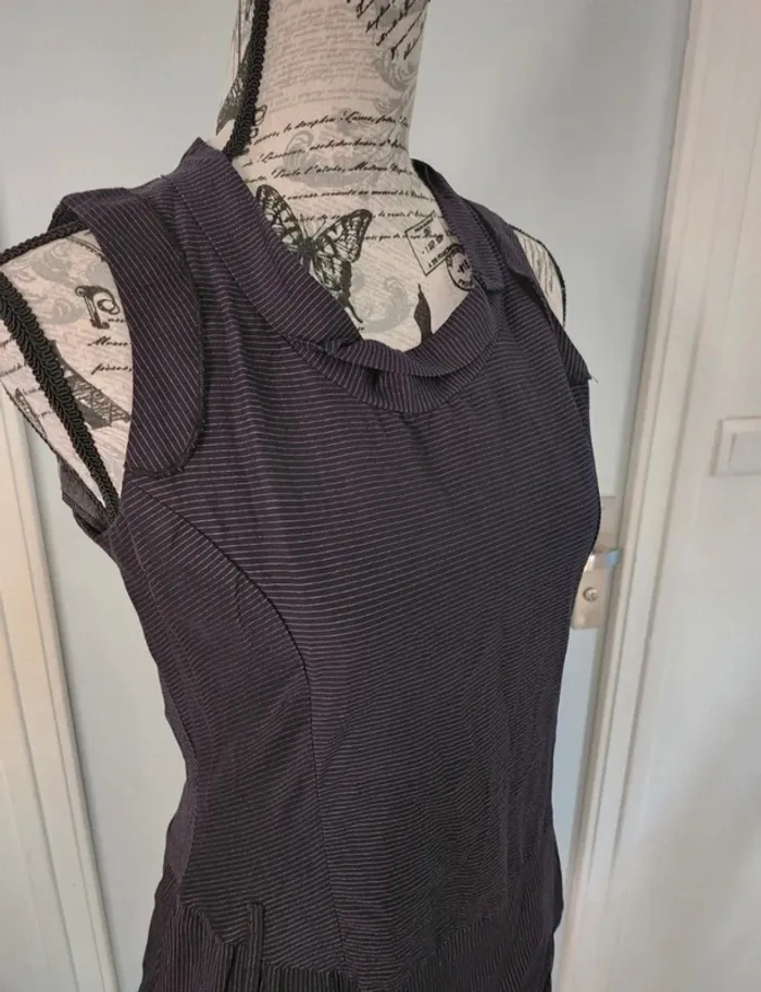 Superbe Robe noire habillé de marque Patrice Breal rt de taille 40