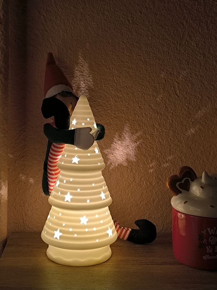 Sapin leds céramique 28cm environ - photo numéro 4