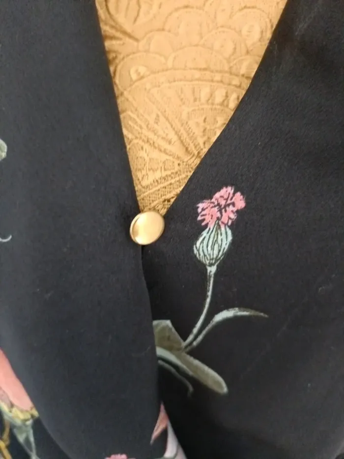 Combinaison infroissable fleurs - photo numéro 4