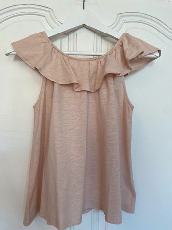 Tee-shirt volanté épaules découvertes Monoprix 14 ans