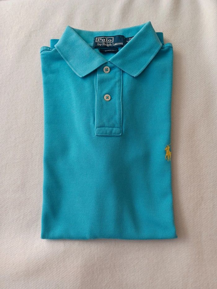 Polo Ralph Lauren bleu turquoise taille S